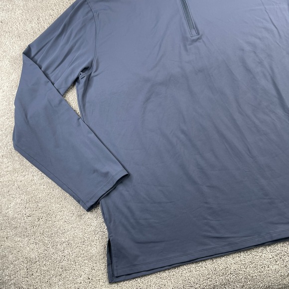 Under Armour Sweatshirt Mens 2XL XXL Grey Blue Performance Quarter Zip Pullover - Picture 4 of 13